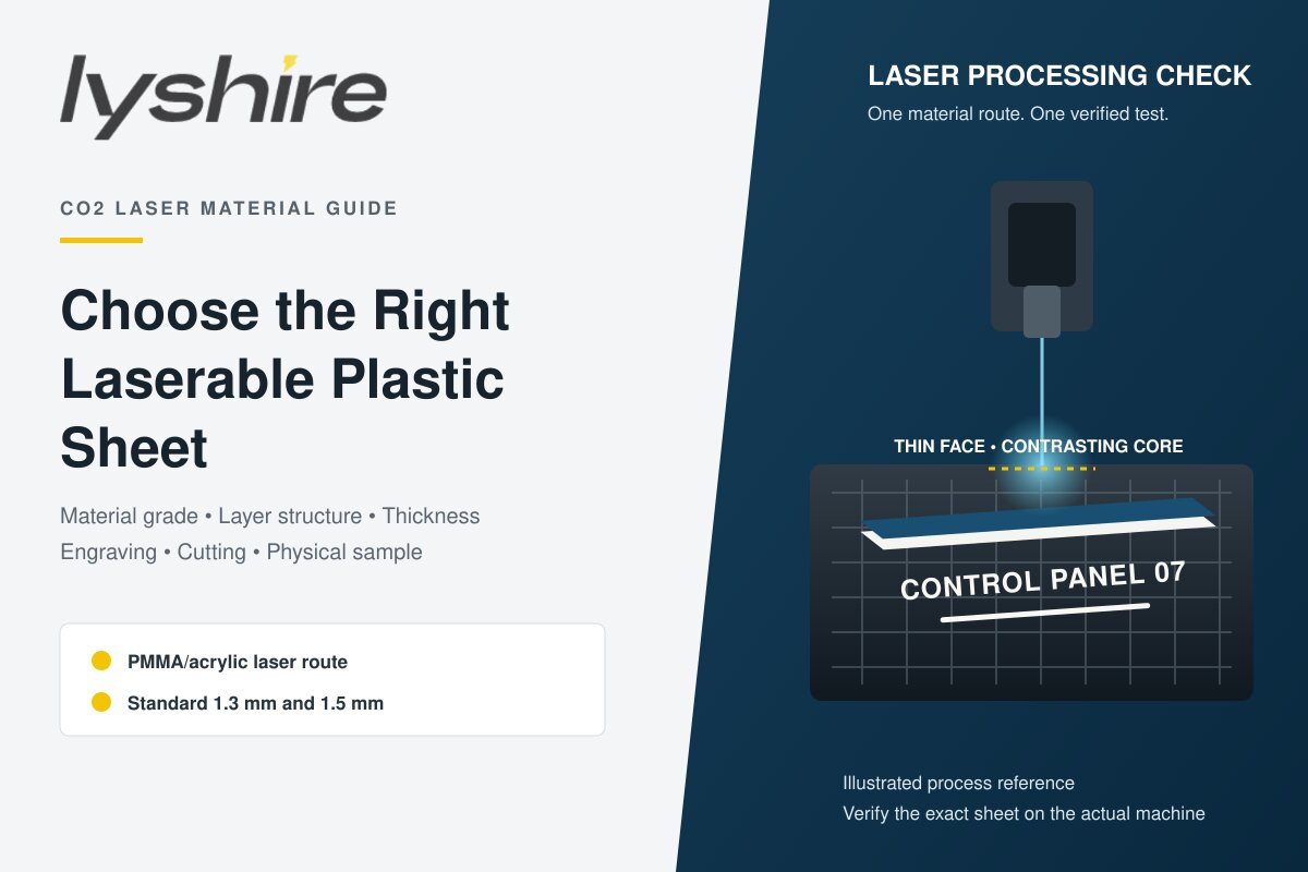 Como escolher uma folha de plástico laserável para trabalhos com laser CO2