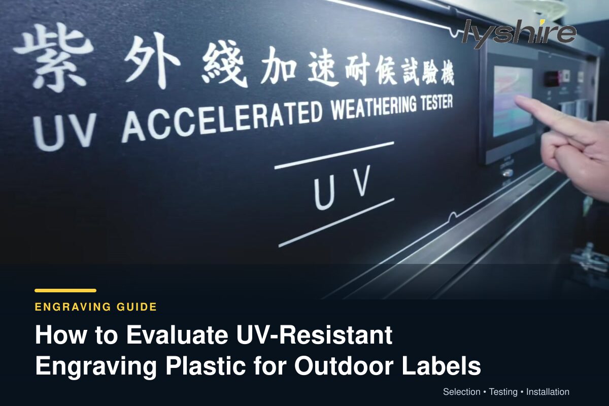 Como avaliar plástico de gravação resistente a UV para etiquetas externas