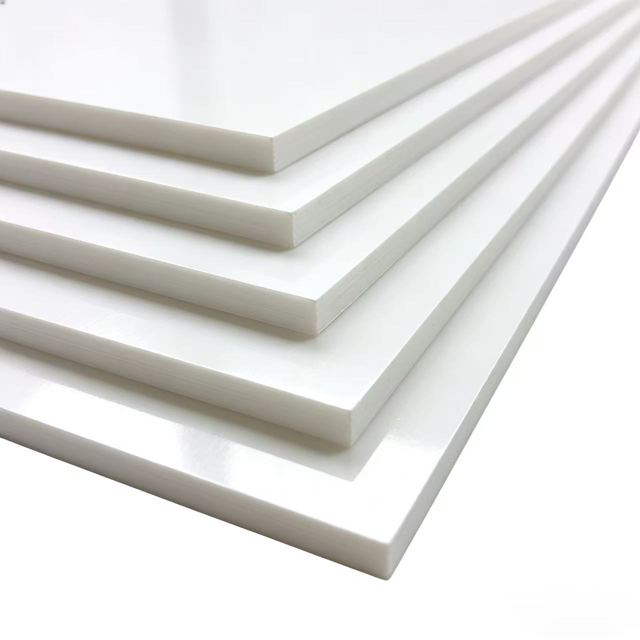 Folha de plástico ABS branco liso